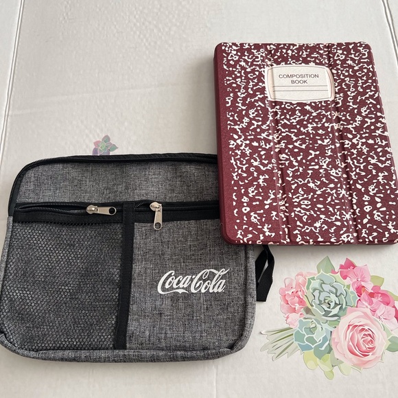 iPad Pro 11-Inch Burgundy composition notebook Case Bundle - Picture 1 of 11